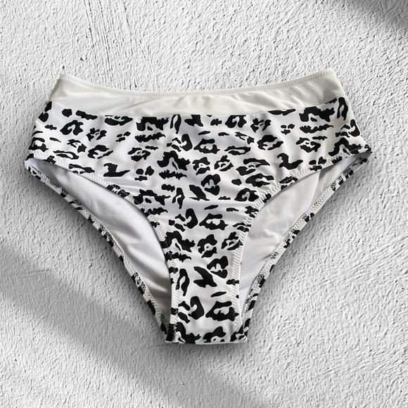 Popfeelings Other - High-Waisted Animal Print Bikini Bottoms | NWOT